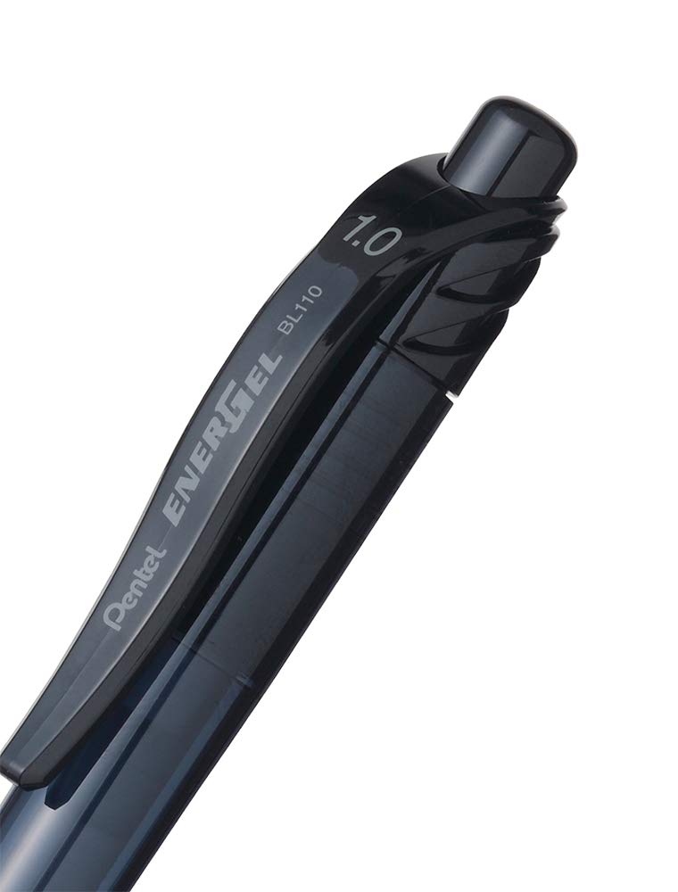 Pentel BL110 Roller Energel X ricaricabile punta 1.0 mm, Nero 3 pz