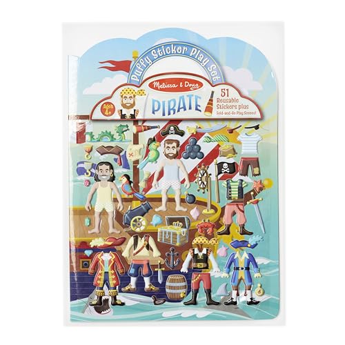 Melissa & Doug Puffy Sticker Activity Book: Pirates -...