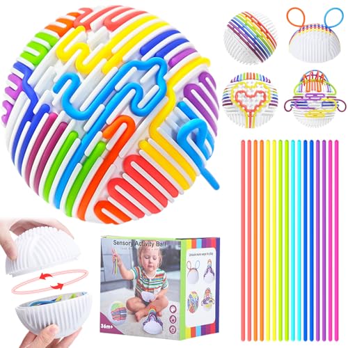 TECHEEL Sensorik Spielzeug Ball Sensorik Activity Board Silikon Sensory...