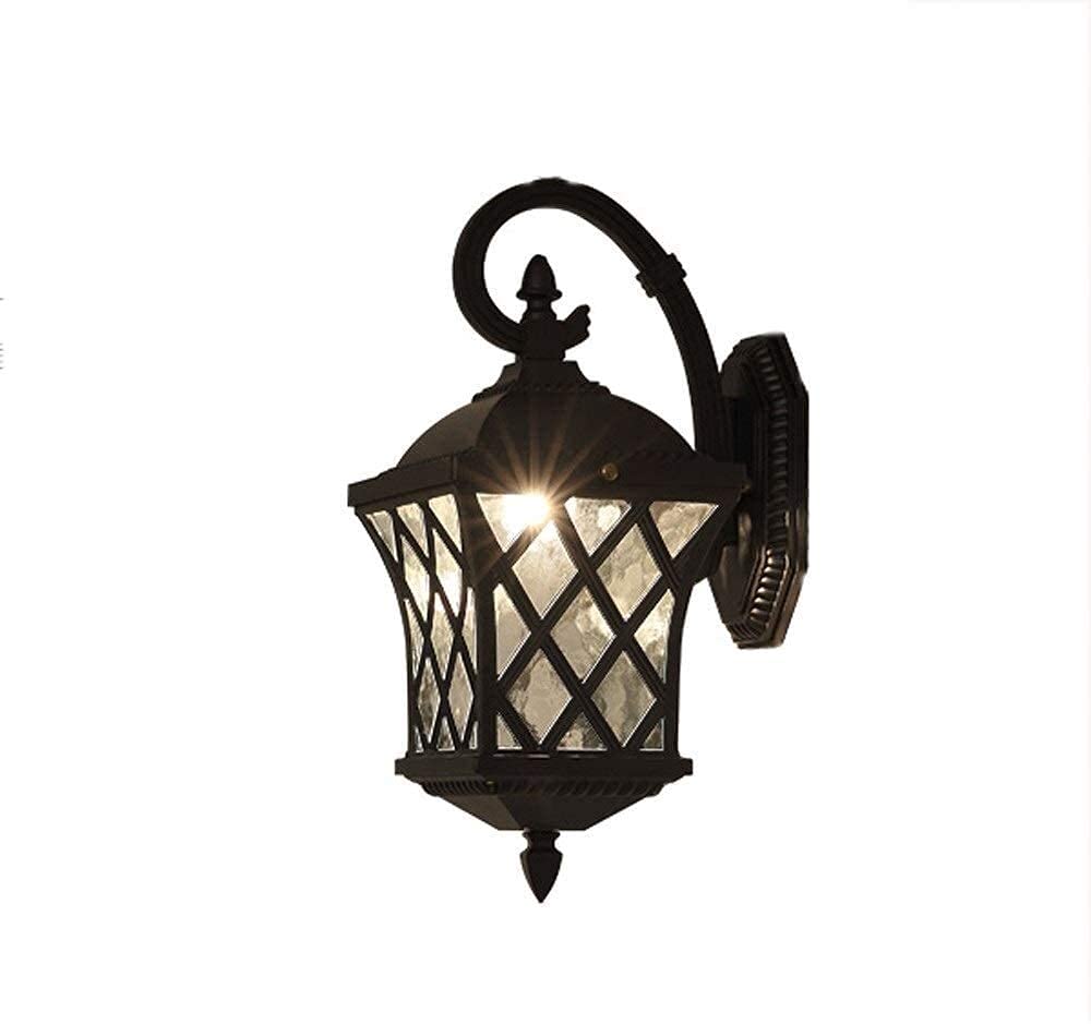 Prosta, wodoszczelna latarnia ścienna do użytku na zewnątrz, tradycyjna, klasyczna, stojąca lampa oświetleniowa w stylu vintage, do korytarza, ogrodu, na ścianę zewnętrzną