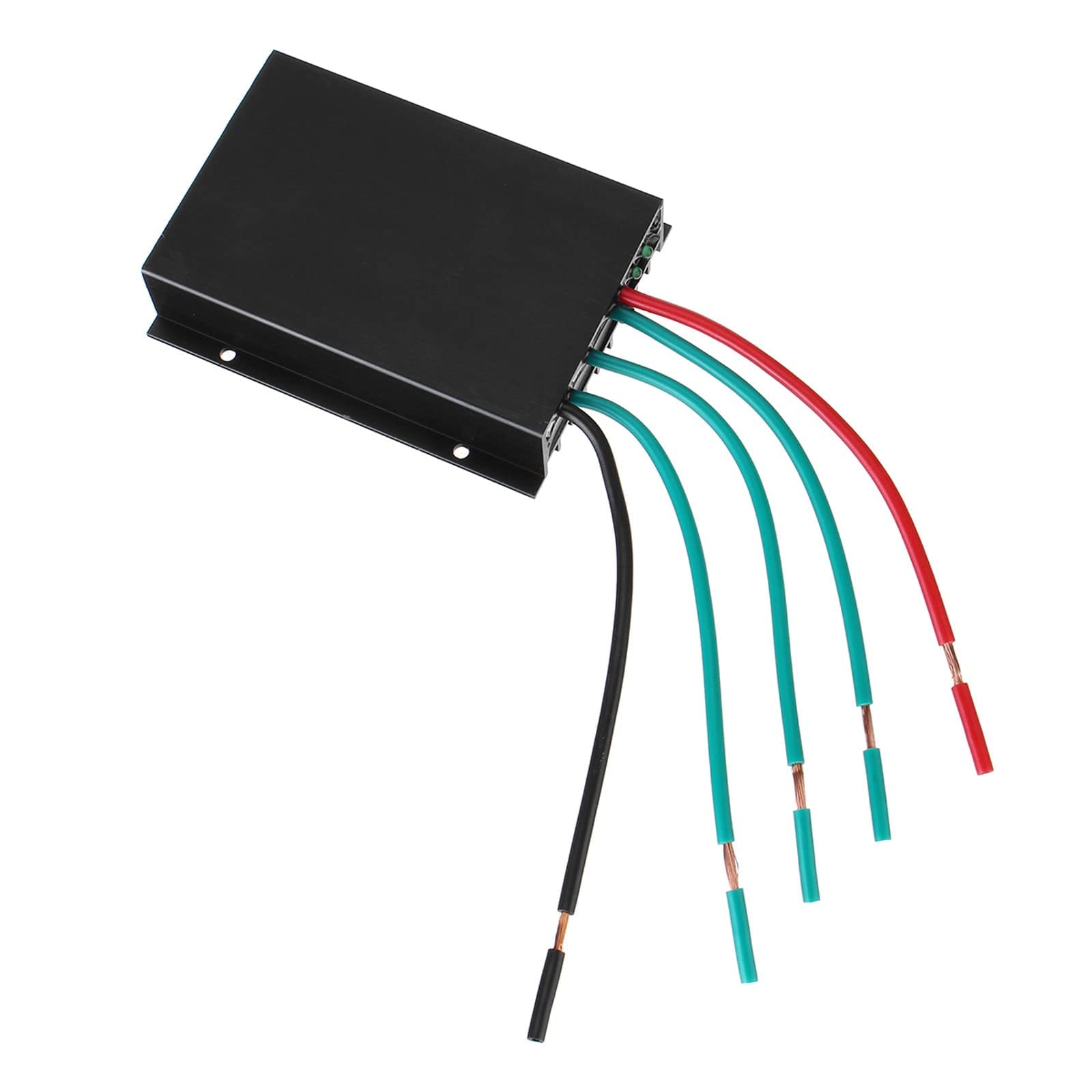 Kit generatore a turbina eolica a 5 Pale, generatore a turbina Verticale 12V/24V 400W, con regolatore di Carica per terrazza/Chalet/Barca da Pesca (24V)