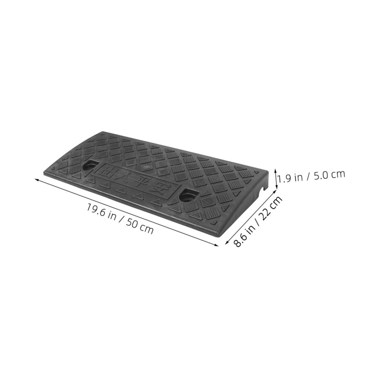 Didiseaon Heavy Duty Car Ramps for Low Cars Wheelchair Accessible Rubber Threshold Ramp