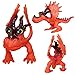 PARK AVE 8 How to Train Your Dragons Figures with Jumbo Egg Storage, 1.5-2.5