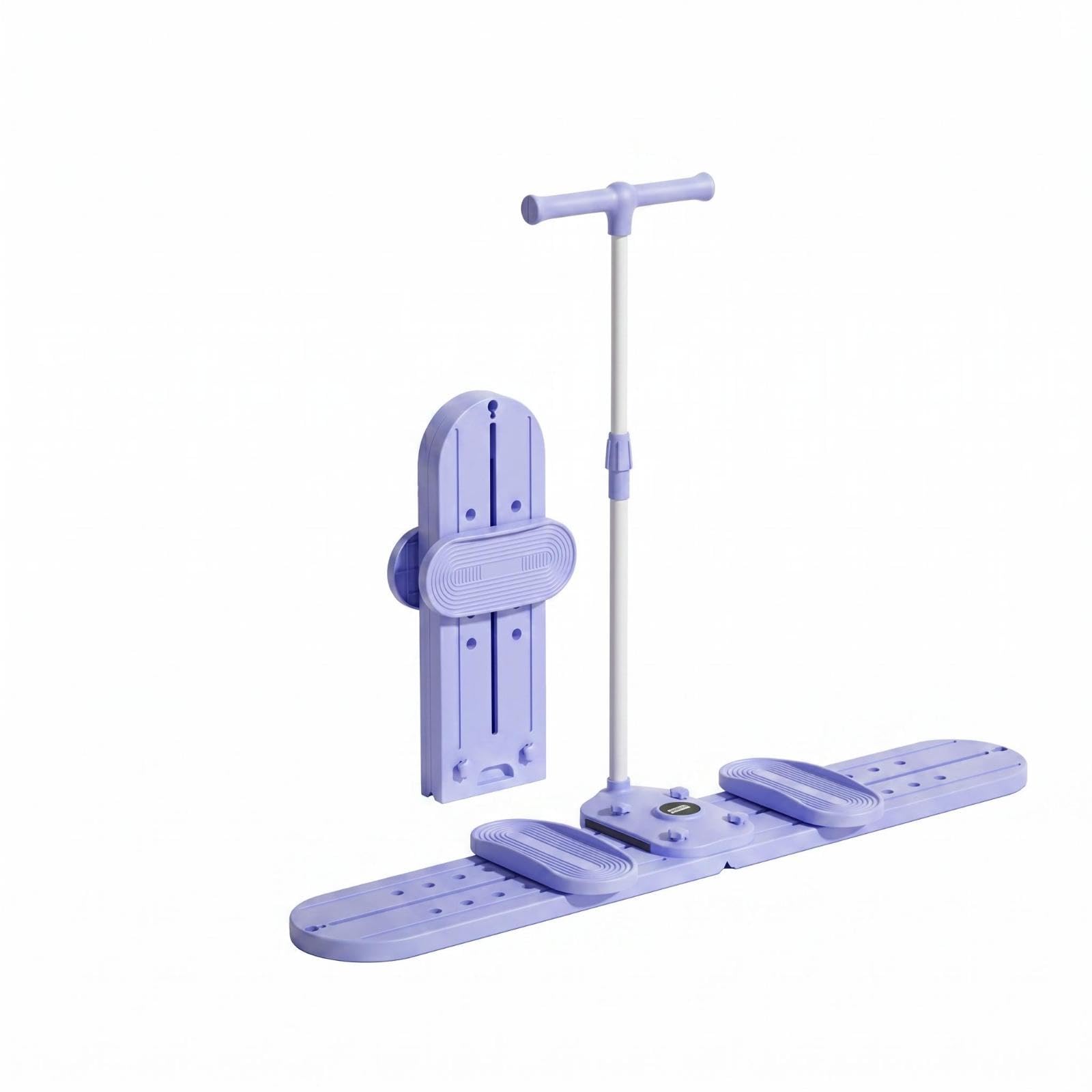 Ski Exercise Machine Antisliding Step Machine Compact Foldable Stepper for Indoor Workout, Home Gym with Armrests-image-45
