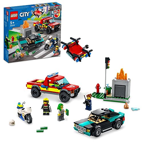 LEGO 60319 City Löscheinsatz und Verfolgungsjagd mit Feuerwehrauto und...