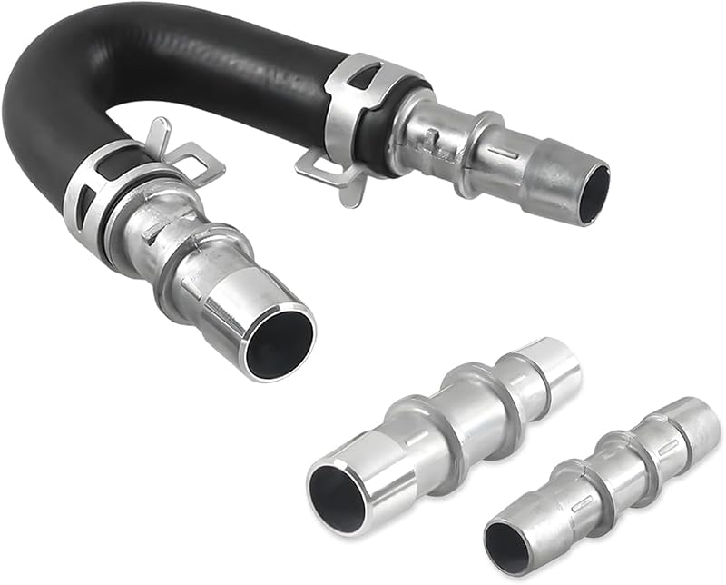Kit de desvio do radiador de ar quente FSTURIOS 626-001 com mangueira e conexões de alumínio – 5 peças