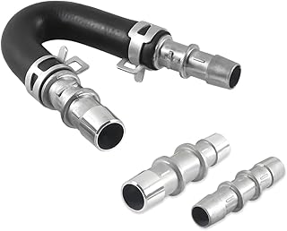 Engine Heater Core Bypass Kit, 626-001 Heater Core Flush Kit with 5/8" & 3/4" End Hose, Automotive Engine Aluminum Fittings Compatible with Most Common Heaters Hoses