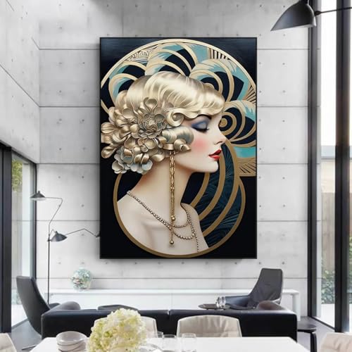 Peinture botanique doree pour sublimer l'ambiance zen de la chambre
