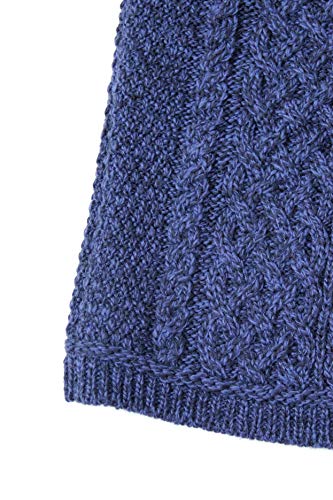 Image of Aran Crafts Women's Irish Soft Cable Knitted Side Zip Coat (100% Merino Wool)
