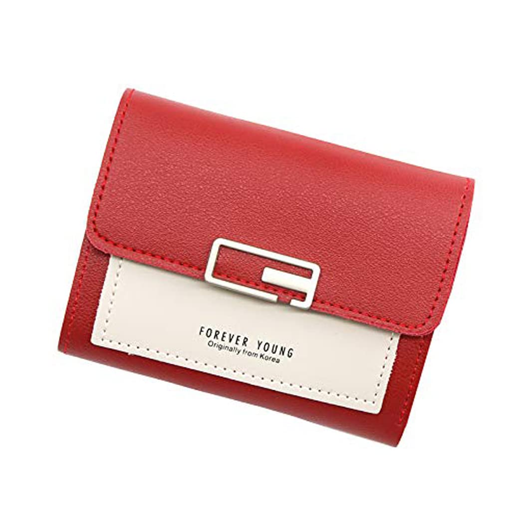 Women's Flip Top Card Wallet Holds up to 6 Cards Slim and Easy to Fit in Pocket Safety with Button Closure Cash and Coins Wallet (Multi Color)