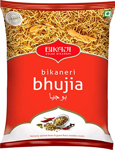 Bikaji Aslee Bikaneri Bikaji Bhujia, 400 g and Bikaji All in One Kuch Kuch, 400 g Snack Combo Pack - Pack of 2