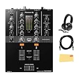 Pioneer DJM-250MK2 2-Channel DJ Mixer with Independent Channel Filter - Bundle with Headphones, XLR Cable, and Austin Bazaar Polishing Cloth