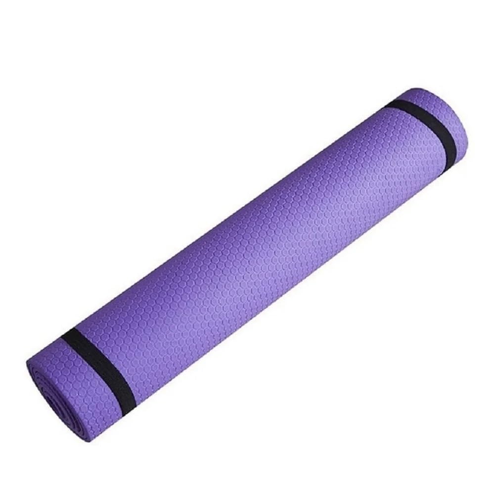 Fitness Store UK Yoga Mat, Anti-Skid Sports Mat, Pilates Exercise Mat (Purple, 3mm)