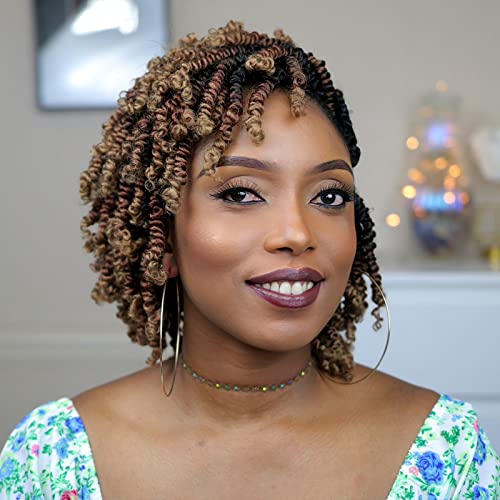 Toyotress Bob Spring Twist Hair - 6 Inch 8 Packs...