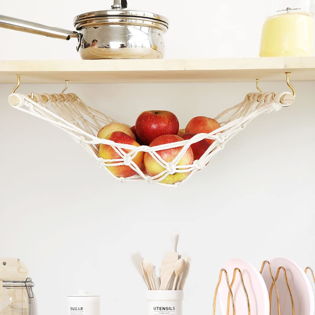 Hamac À Fruits Suspendu Panier De Rangement De Fruits En Macramé Hamac