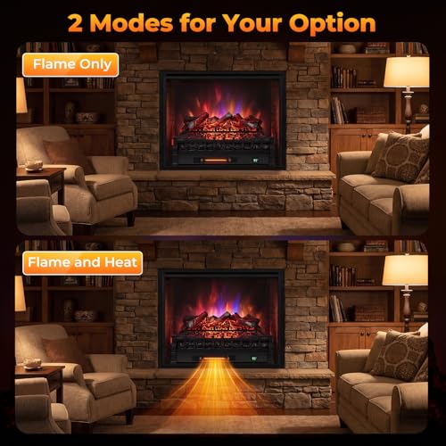Image of Tangkula 26 inch Smart Electric Fireplace, Compatible with Alexa, WiFi Enabled