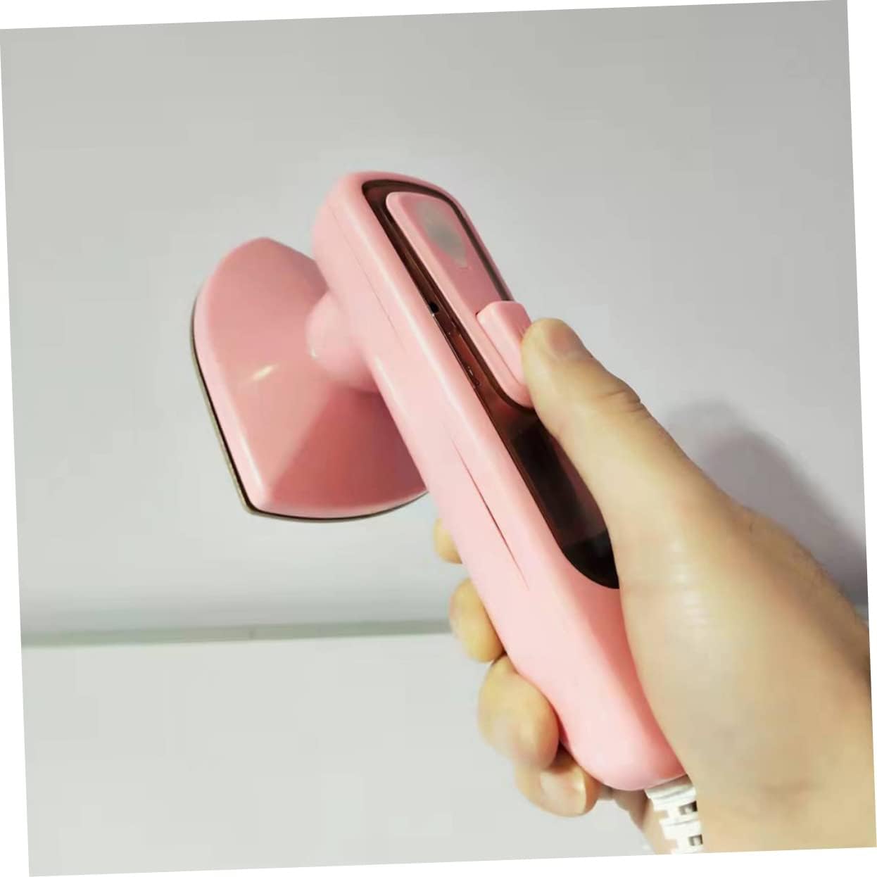 Portable Handheld Garment Steamer for Clothes Mini Electric Iron with Steam for Travel and Home Use Wrinkle Remover for Shirts and Fabrics Pink