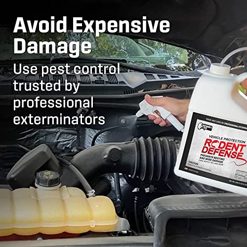 Exterminators Choice - Rodent Defense Vehicle Protection Spray - 32 Oz - Natural, Non-Toxic Deer Repellent - Quick And Easy Pest Control - Safe Around Kids And Pets - Deters But Doesn’t Harm - 2 Pack #TOP3