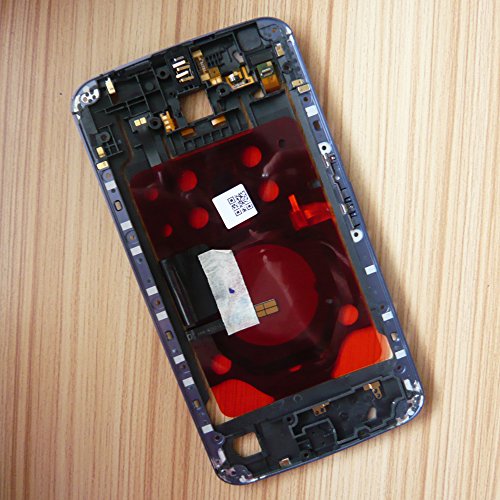 Dogxiong Blue Back Middle Housing Bezel Frame Audio Port Volume Power Button Flex Cable for Motorola Google Nexus 6