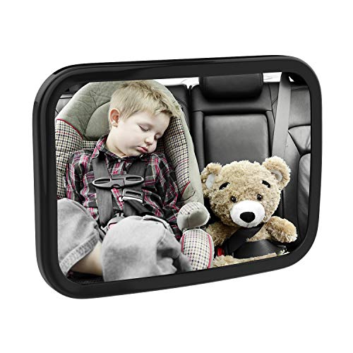 MoKo Baby Car Mirror, Shatterproof Acrylic Backseat Mirror for Car Rearview Infants Adjustable