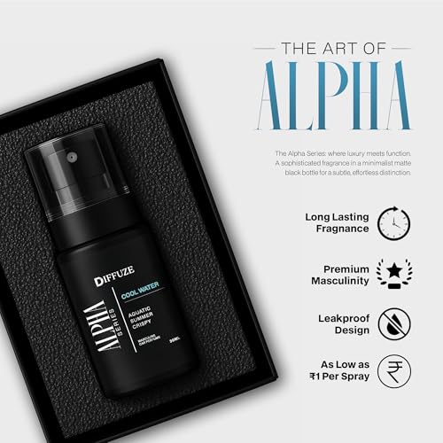 Image of DIFFUZE Alpha Series Luxury Car Perfume for Men | Inspired by Designer Fragrances | Set of 3 (Mariner, Tobacco Vanilla & Tobacco Oud) | Long-Lasting Premium Car Scent | Luxury car perfume