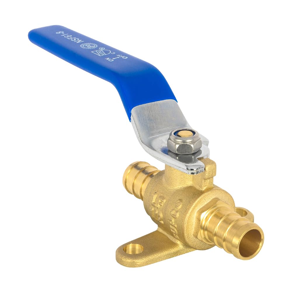 Lot 2 Robinets Laiton 1/2" EFIELD - Boisseau Sphérique NSF/ANSI 61 - Compatible PEX