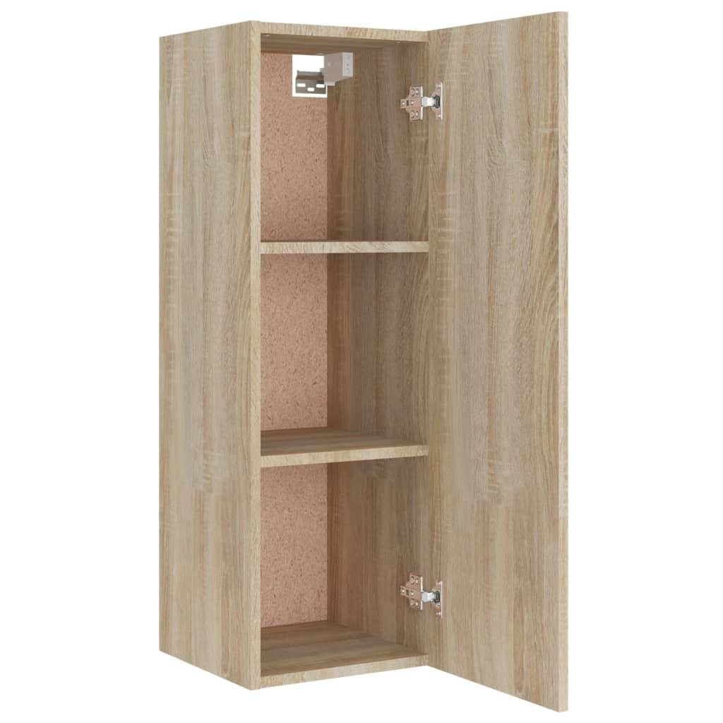 Sonoma - Juego de 5 tablas bajas para TV, madera de roble, montaje en pared, 80 x 30 x 30 cm, diseño moderno, para salón, dormitorio, pasillo