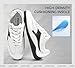 LUCKY STEP Women's Retro Casual Fashion Sneakers Classic Tennis Thin Sole Low Top Lightweight Running Trainer Trendy Cute Walking Shoes Comfortable Footwear(White/Black,7)
