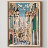 MJ-GRAPHICS® Poster Palma Kunstdruck Altstadt Wandbild 