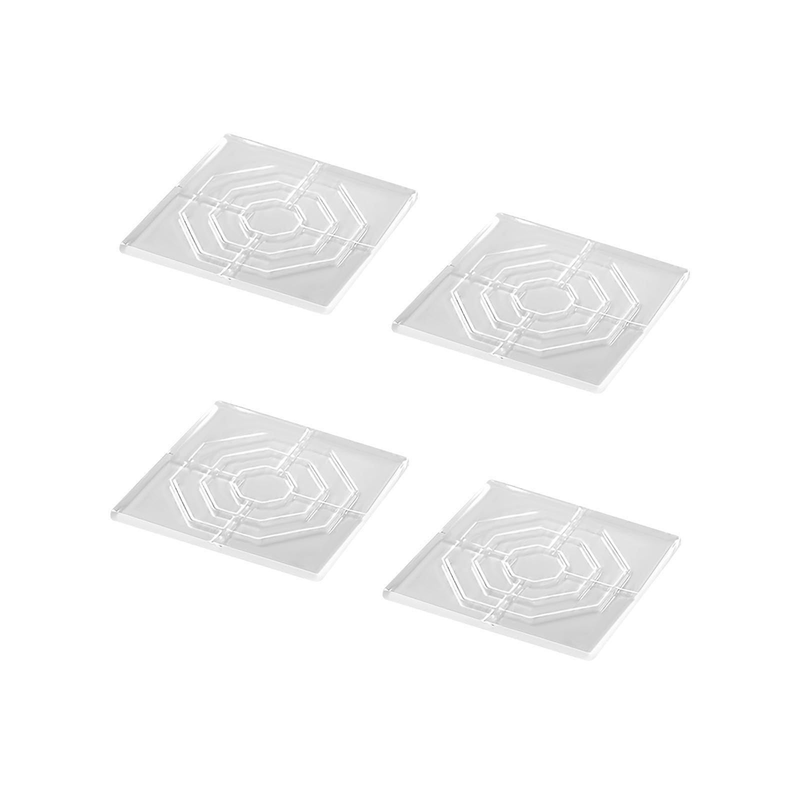 Zambuph Transparent Silicone Furniture Foot Pads Offer Exceptional Protective Solutions With Non Slip And Cushioning Efficiency Transparent Silicone Furniture, Square, 6x6cm