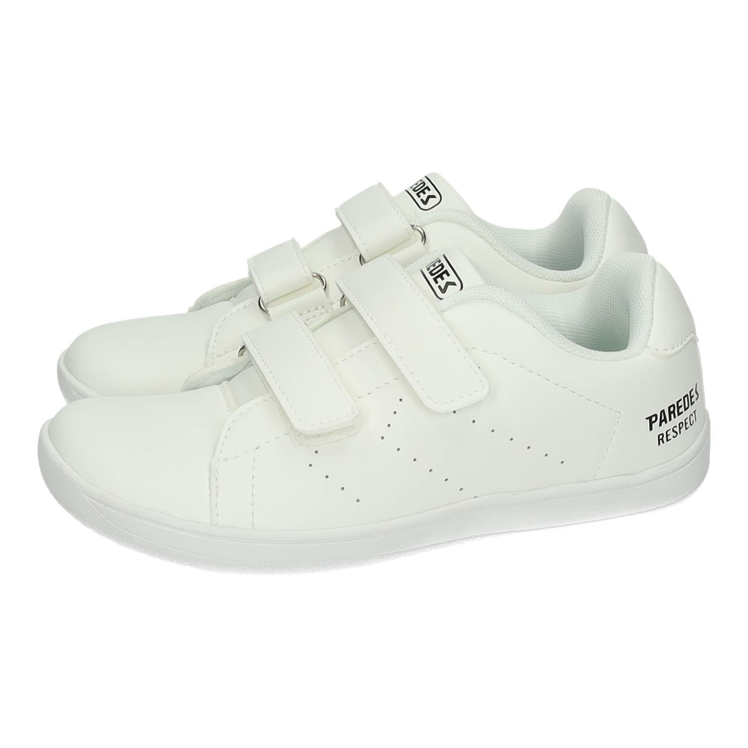 Paredes DC26710 Zapatillas Barefoot DC26710 niño, Paredes Blancas con Cinta Adhesiva y Suela Flexible y Ligera NIÑO Deportivos