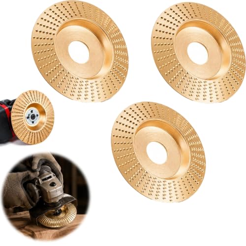 Image of 2026 New Angle Grinder Polishing Pad Tungsten Carbide Sanding Discs,Upgrade Heavy Duty Tungsten Carbide Wheel,Wood Carving Discs for 4 inch & 4-1 /2 inch Grinders Cutting Shaping Sanding.(3*Curved Surface)