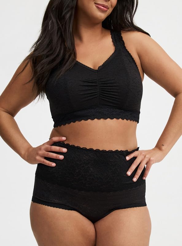 Torrid Women's Plus Size Bralite Unlined 4-Way Stretch Lace Bralette - Image 3
