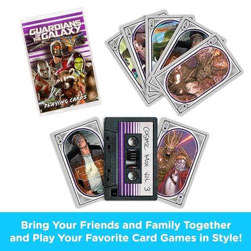 Naipes Guardians of The Galaxy Diseño Cassette miniatura 2