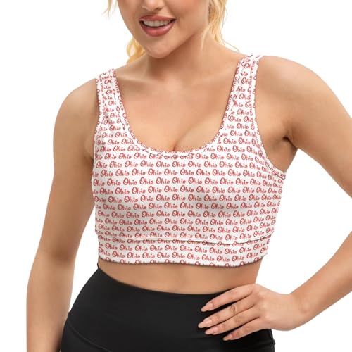 Image of Yoga top Women's Cheerleading Uniform Gym Outfit Running Crop Tops Yoga Shirts Casual Tank Top