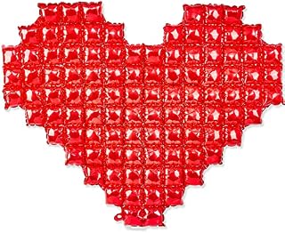 PartyWoo Red Heart Balloons, 2 pcs 55 Inch Large Heart Balloons, Giant Foil Balloons, Large Mylar Balloons, Heart Balloons for Birthday Decorations, Wedding Decorations, Bridal Shower Decorations