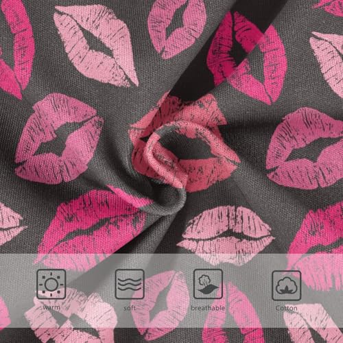 Little Girl Underwear Toddler Panties Kids Undies Lips Lipstick Soft Cotton Briefs 2T-8Y3