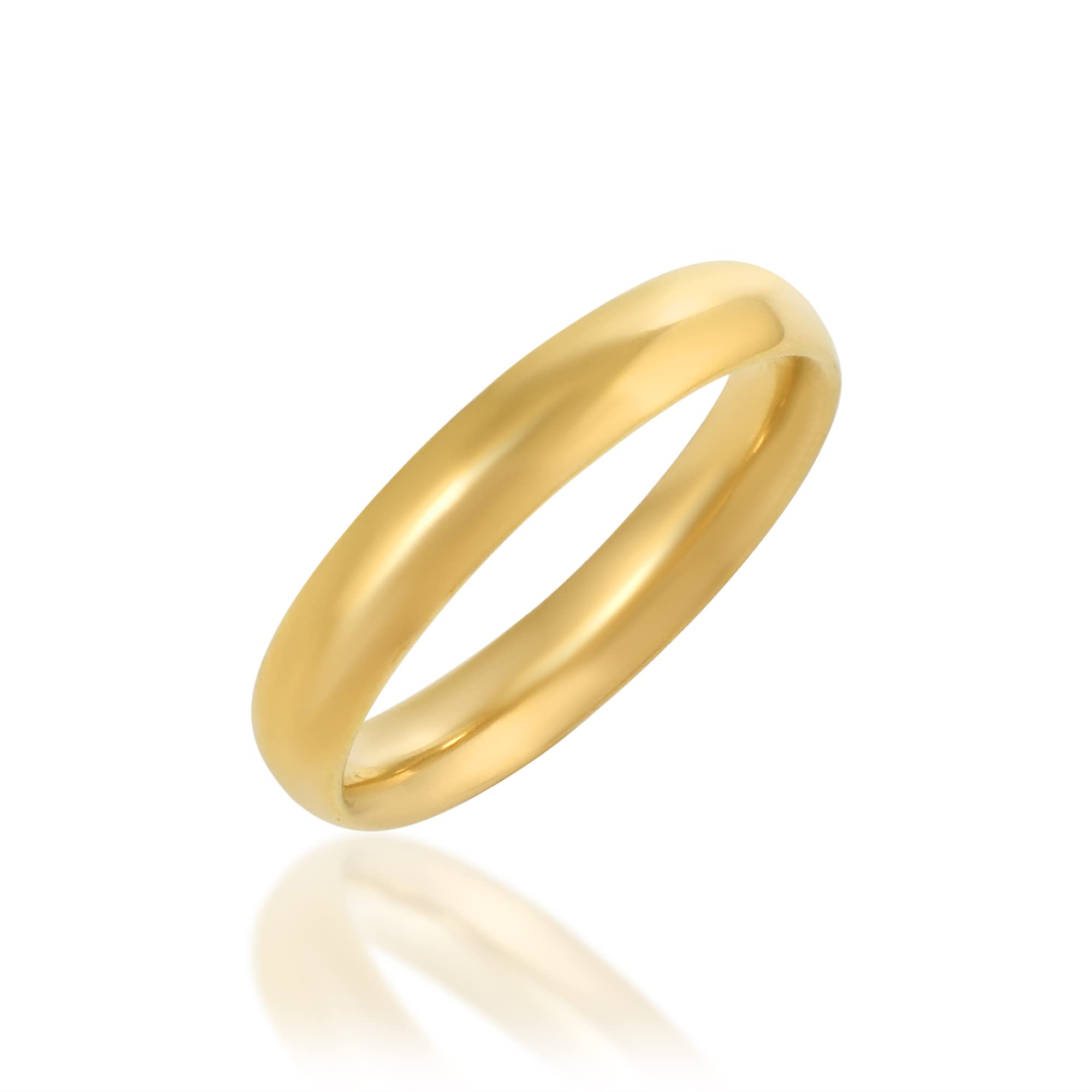 morirGold Plated Wedding-Engagement Promise Band Ring Jewelry For Unisex - Adjustable