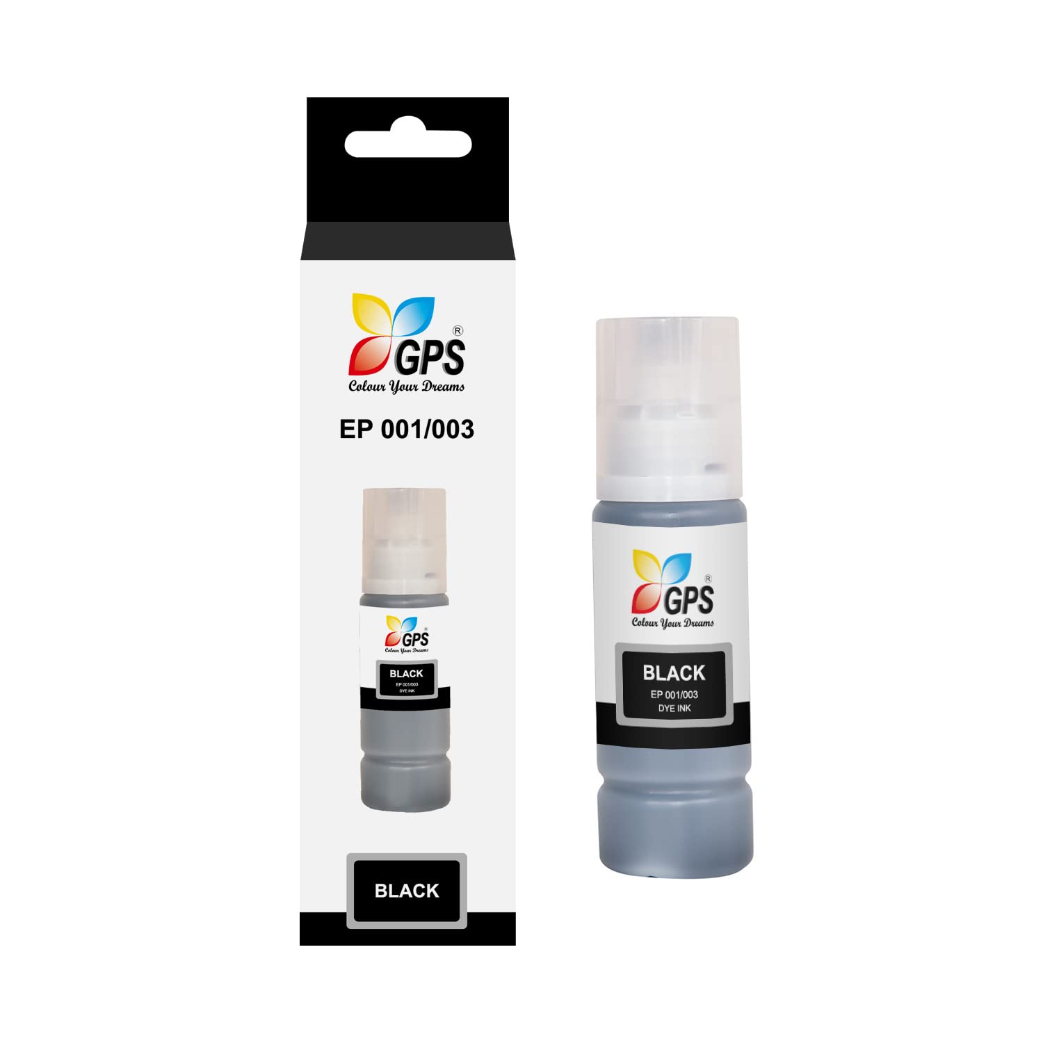 GPS Colour Your Dreams Refil dye Ink for Epson 001 003 Use with Printer L5190, L3150, L3110, L1110, L4150, L6170, L4160, L6190, L6160 Printer (1pcs - Black) (B09W9WJ72G) Amazon Price History, Amazon Price Tracker