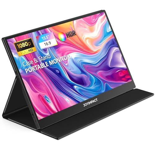 Image of Laptop Screen Extender, 15.6 inch IPS FHD 1080P Laptop Monitor Extender USBC HDMI Dual Speakers Portable Monitor for PC /Mac /Phone /PS5 /PS4 /Xbox /Switch, HDR Gaming Monitor with Cover Stand