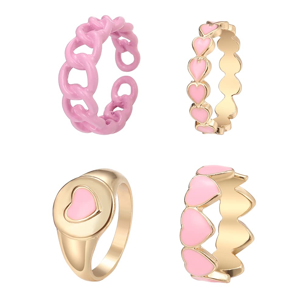 Shining Diva Fashion Latest Stylish Y2k Aesthetic Metal Midi Finger Ring for Women and Girls (rrsd1450rrsd1r) Set of 4 (B0B53MMHHS) Amazon Price History, Amazon Price Tracker