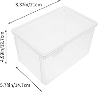 Vista 4 de DOITOOL Recipientes de pan herméticos para pan, caja de pan de plástico transparente para pan casero, soporte para pan de 8 pulgadas