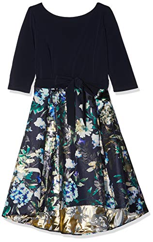 Preisvergleich Produktbild Vera Mont Damen 2207 / 3020 Kleid, Mehrfarbig (Blue / Green 8850), 38