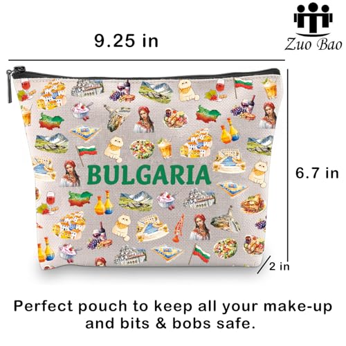 Bulgaria Gift Bulgaria Fans Gift Bulgaria Travel Gift Bulgaria Flag Cosmetic Bag Bulgarian Culture Gift (Bulgaria) - Image 2