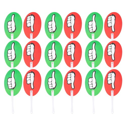 Palettes de vote avec signes pouce levé et baissé pour animer les débats scolaires