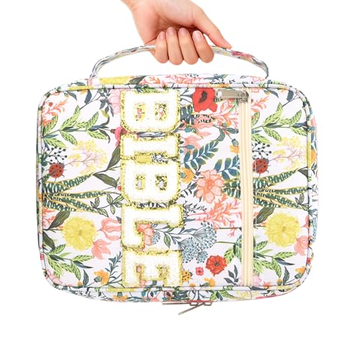 Bíblica - Bíblica | Estuche Para Escrituras, Grandes Bolsas Biblias Alfabeto Para Mujeres, Bolso Para Libro Santo Ajustable Con Correa Organizador De Gran Capacidad, Forro De Protect