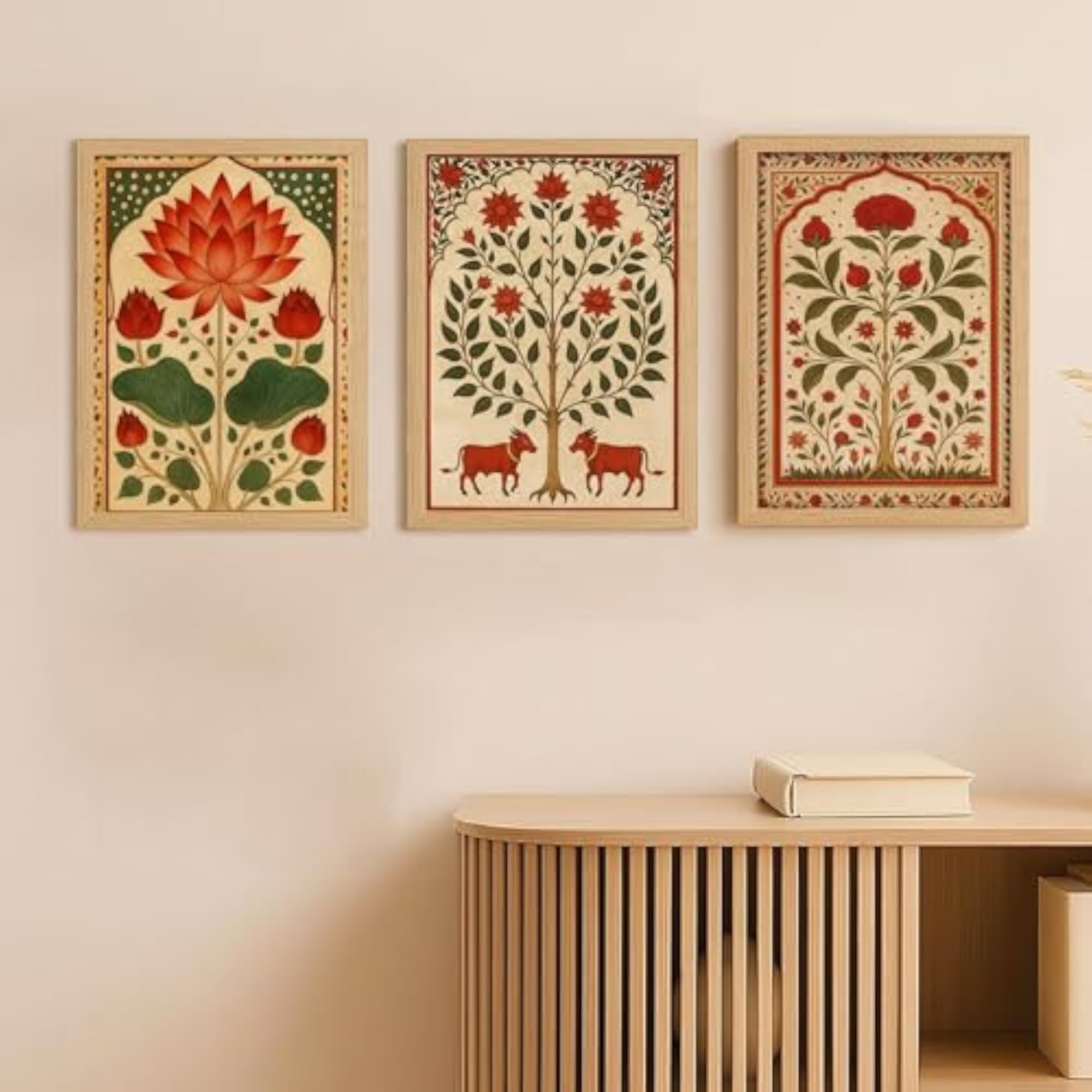 Madhubani Wall Art Painting, Framed Home Décor