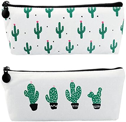 Cactus Pencil Pouch Box Pencils Bulk Pen Bag Makeup Pouch Small Cosmetic Bags for Purse Cactus Pastoral Bandage Set, Korean Style