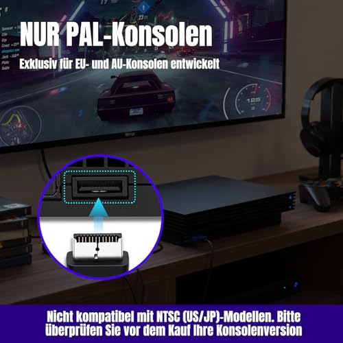 Gam3Gear Mcbazel RGB-Scart Kabel AV-Kabel mit Farbbox für PS3/PS2/PSOne PAL 1.8M