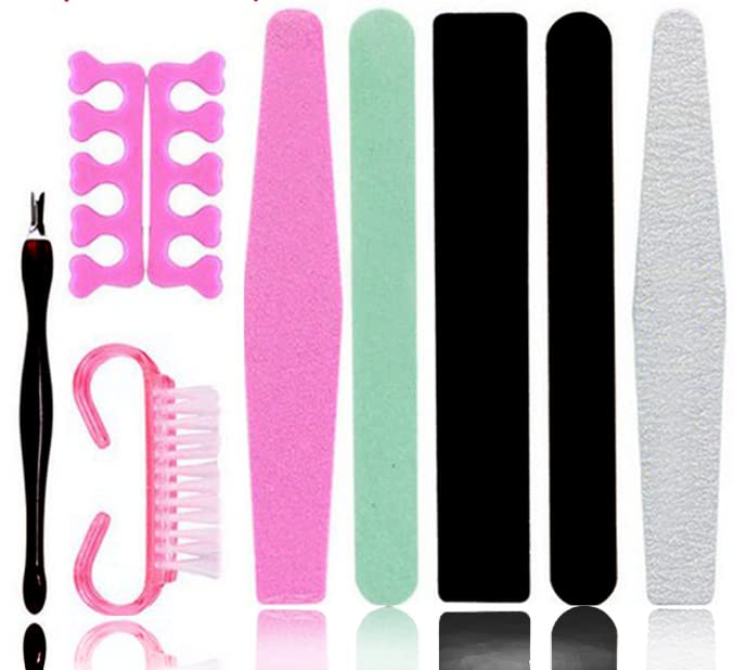 Nail Files and Buffers Kit 1 Rough rub Strip, 1 polishing Strip, 1